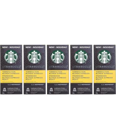 Starbucks by Nespresso Blonde Espresso Roast Nespresso Coffee Capsules Original Line Compatible 5 X 10 Nespresso Coffee Pods 50 Count Blonde Espresso 10 count (Pack of 5) - Buy Online on GoSupps.com