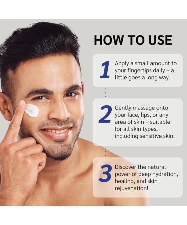 Men's Beef Tallow for Skin Care:100% Grass-Fed Beef Tallow Face Moisturizer For Men - Tallow and Honey Balm With Olive Oil Manuka Honey For Sensitive Dry Skin Repair 1.7 oz 1.7 Ounce - Buy Online on GoSupps.com