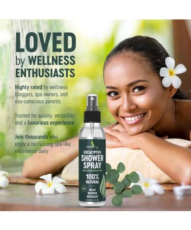 Pure Eucalyptus Shower Spray Big (8oz) - 100% Pure and Organic Oil - Eucalyptus Spray for Shower Sauna and Spa - Steam Room Oil - Made in USA - Big (8oz) Eucalyptus 8 Fl Oz (Pack of 1) - Buy Online on GoSupps.com