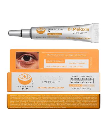 Dr.Melaxin Retinol Eyebag Cream for Puffiness Dark Circles & Fine Lines Wrinkle EGF Anti-Aging Under Eye Moisturizer with Niacinamide&Ceramide Makeup friendly korean skin care - Buy Online on GoSupps.com