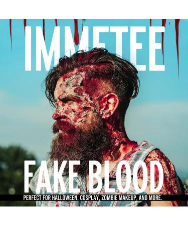 Immetee SFX Fake Blood Gel - 55g - Coagulated Stage Blood for Halloween & Special Effects Makeup - Buy Online on GoSupps.com