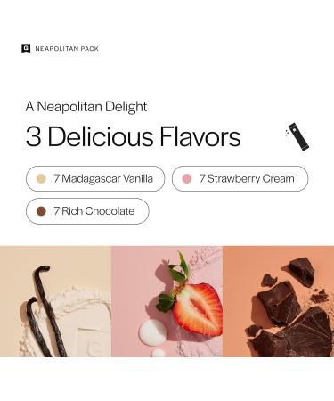 Gainful Lean Whey Protein Powder & Neapolitan Flavor Bundle 20g Protein Supports Lean Muscle Metabolism and Satiety with Green Tea Extract & Digestive Enzymes 14 Servings + 14 Flavor Sticks - Buy Online on GoSupps.com