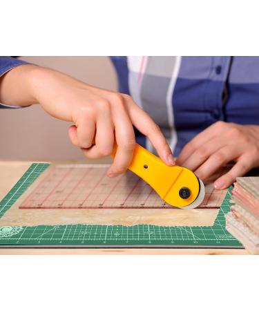 Calibre Art 14x14 Rotating Self Healing Cutting Mat with Grid - Ideal for Quilting & Art Projects - Green - Buy Online on GoSupps.com
