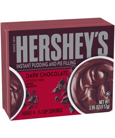 Hershey's Instant Dark Chocolate Pudding & Pie Filling - 3.95 oz Boxes (Pack of 24) - Buy Online on GoSupps.com