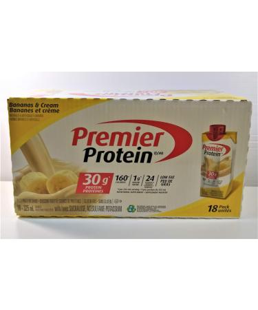 Premier Protein Shakes Bananas and Cream 18 Pack