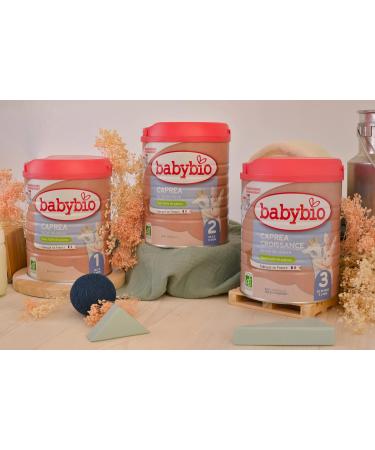 Babybio - Infant Milk - Caprea 3rd Age - 800 g - Goat Milk - From 10 Months - Organic - Made in France - Palm Oil Free - Pack of 3 - Buy Online on GoSupps.com