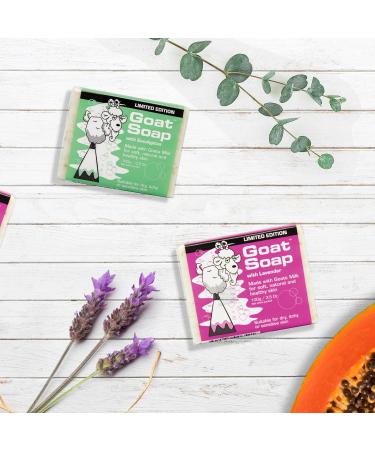 Goat Milk Lavender Soap Bar Value Pack - 6 x 100g Bars for Soft, Natural, and Healthy Skin - Buy Online on GoSupps.com