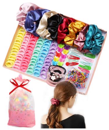 Hair Accessories for Girl Woman Variety Pack Hair Scrunchies Hair Bands Scrunchy Hair Ties Assorted Colors Scrunchies Christmas Gifts for Women Teenage Girls