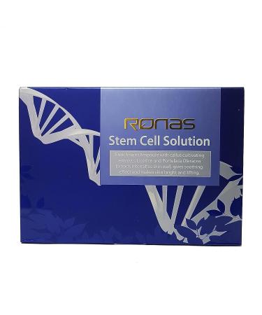 Ronas Stem Cell Solution: Advanced Anti-Aging Serum with Plant Stem Cells - Korean Beauty Salon Formula - 0.16oz (10 vials) - Buy Online on GoSupps.com