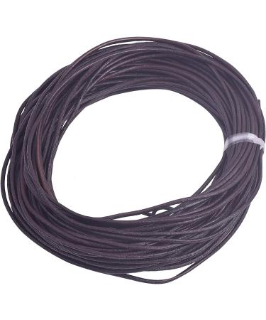 KONMAY 25 Yards Genuine Leather Cord Braiding String in 2.0mm Rich Brown - Buy Online on GoSupps.com