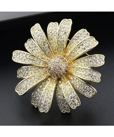 Pin Jewelry Gifts for Women Ladies Fashion Accessories Ladies Elegant Luxury Daisy Flower Brooch Flower Shape Party Banquet Brooch Brooches & Pins - Buy Online on GoSupps.com