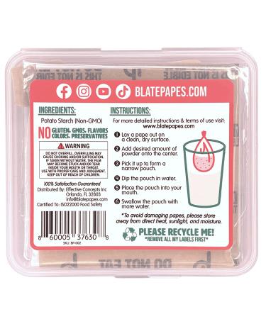 Blate Papes Oblate Disc Squares 200 Count - Edible Films for Herbs and Supplements - Buy Online on GoSupps.com