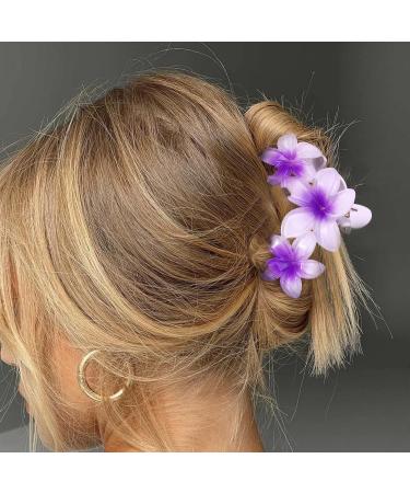Shop Pieces Hawaii Large Flower Hair Clips - Non-Slip Headpieces for Girls & Women | 4pcs Set for Beach Party & Vacation - Buy Online on GoSupps.com