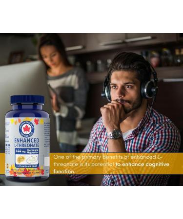 Orthomolecular Laboratories - Enhanced Magtein Magnesium L-Threonate 144mg + L-Theanine & Gaba 125 Veggie Caps - Elemental Magnesium Supplements for Men & Women - Gaba and L-Theanine Supplement - Buy Online on GoSupps.com