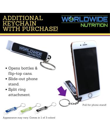 Worldwide Nutrition Bundle: Black Magic Protein Powder (2LB Blueberry Muffin) + Keychain - Buy Online on GoSupps.com