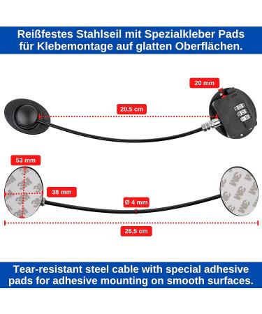 Secure Locking Fuses for Refrigerator & Doors - 2 Pack Black Child Safety Locks with Custom Code - Buy Online on GoSupps.com
