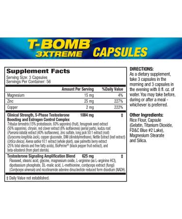 MHP Clinical Strength T-Bomb 3Xtreme - 168 Tablets for Enhanced Testosterone Support - Buy Online on GoSupps.com