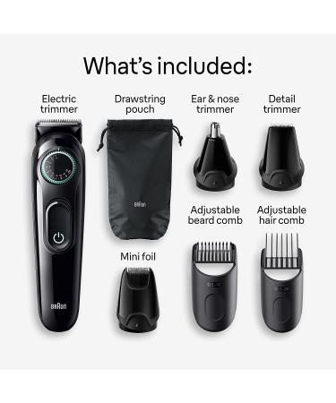 Braun Series 3 3470 All-in-One Style Kit for Men - 7-in-1 Trimmer with Ultra-Sharp Blade, 40 Length Settings, and Washable Design - Buy Online on GoSupps.com