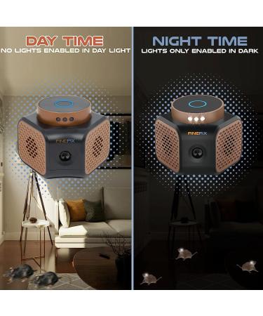 FINEFIX 360 Ultrasonic Mice Repellent - Safe Indoor Rodent Control for House, Garage, Attic, RV, Apartment - Human & Pet Friendly - Buy Online on GoSupps.com
