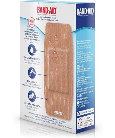 Buy BAND-AID Tough Strip Waterproof XL - 10 Each | Durable & Reliable First Aid for Every Adventure - International Shipping Available - Buy Online on GoSupps.com