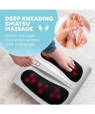 Buy Homedics Shiatsu Massage Cushion & Foot Massager Bundle - Deep Tissue Relief with Heat - 18 Massage Heads for Ultimate Foot Care - Buy Online on GoSupps.com