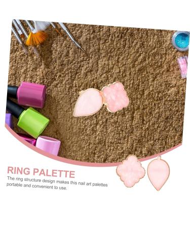 40 Pcs Nail Art Palette Ring Set - Color Mixing Trays for Nail Polish Manicure & Press-On Nails | Premium Quality Nail Tools - Buy Online on GoSupps.com