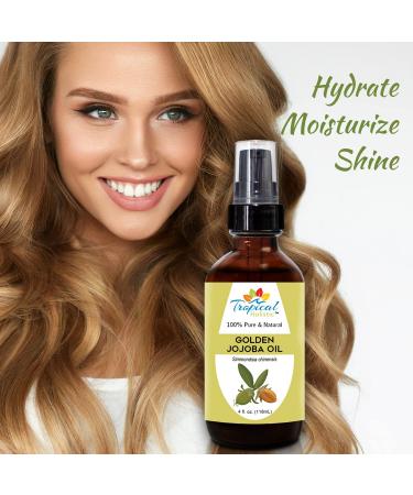 Buy 4 oz Jojoba Oil - Natural Pure Cold Pressed Moisturizer for Skin Hair Nails | International Shipping Available - Buy Online on GoSupps.com