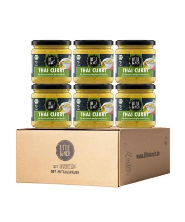 Little Lunch Bio Thai Curry |100% organic quality |Vegan |Lactose -free |Gluten -free |Without added sugar |No artificial additives |No flavor enhancers |6 x 350g - Buy Online on GoSupps.com