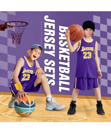 Buy Pardofelis Kids Basketball Jersey & Shorts Set - Quick Drying Purple | Perfect for Training & Play - Buy Online on GoSupps.com