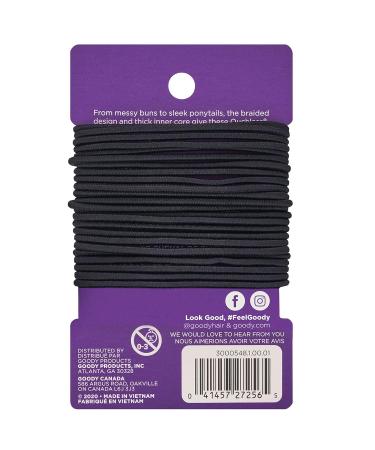 Goody Ouchless Women's Elastic Hair Ties - 29 Count Black - 2MM - Pain-Free Accessories for Braids & Ponytails - Buy Online on GoSupps.com