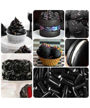 Premium Black Gel Food Coloring - 100ml Sugar-Free Concentrated Color for Cakes Baking Cookies Macarons DIY Slime & More - International Shipping - Buy Online on GoSupps.com