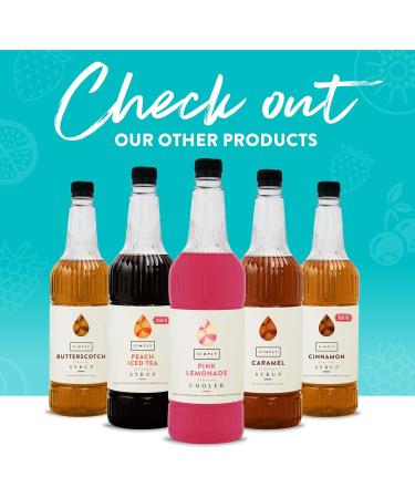 Simply Sugar Free Butterscotch Syrup Low Calorie Vegan & Nut Free Flavoured Syrup for Coffee Cocktails & Baking (1 Litre) - Buy Online on GoSupps.com