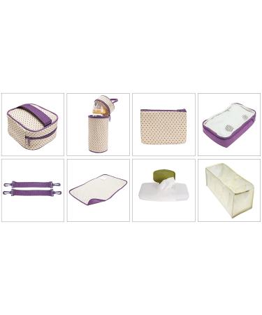 Soho Collections Lavender Elephant Diaper Bag Set - 10 Piece Set - Buy Online on GoSupps.com