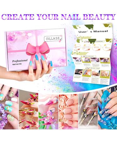 Professional Large Acrylic Nail Kit Set - Everything You Need for Stunning Acrylic Nails | Ideal for Beginners | Includes Acrylic Powder, Nail Supplies, Brush, and Practice Hand (Multicolor) - Buy Online on GoSupps.com