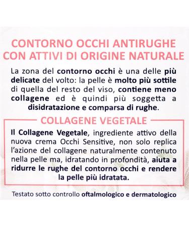 Acqua All Rose Anti-Wrinkle Eye Cream - Anti-Aging Formula with Vegetable Collagen & Rose Extract | Natural Ingredients | 15ml - Buy Online on GoSupps.com