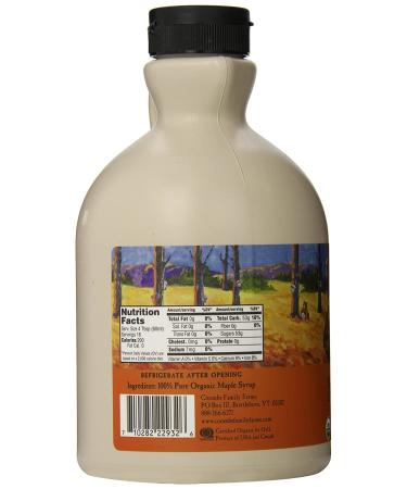 Coombs Family Farms Organic Grade A Maple Syrup - 32 fl oz | Amber Color, Rich Taste | Standard Packaging - Buy Online on GoSupps.com
