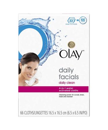Olay Daily 4-in-1 Facial Cloths - Normal Twin Pack (66 Count) | Cleansing  Exfoliating  Moisturizing - Buy Online on GoSupps.com