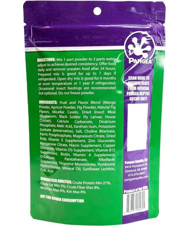 Pangea Fig & Insects Crested Gecko Diet (1/2 lb) - Complete and Balanced - Buy Online on GoSupps.com