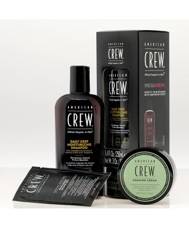 American Crew Men's Gift Set - Hair Forming Cream & Daily Deep Moisturizing Shampoo | International Shipping - Buy Online on GoSupps.com