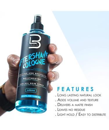Level 3 After Shave Spray Cologne - Moisturizing Formula for Men - Aqua scent - Buy Online on GoSupps.com