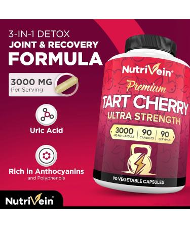Nutrivein Premium Ashwagandha Capsules & Tart Cherry Capsules Bundle: High-Absorption Tart Cherry Extract and Ashwagandha Supplements for Recovery, Balance, and Vitality - Buy Online on GoSupps.com