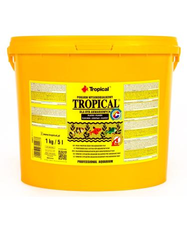 Tropical 5L / 1kg - High protein food for aquarium fish, in flake form