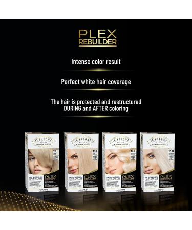 Il Salone Milano Plex Rebuilder - Yellow Remover Hair Dye Kit for Blonde, Grey, White Hair - Neutralizes Brassy Tones - Professional Salon Quality - Paraffin, Paraben, Ethyl Alcohol Free - Buy Online on GoSupps.com