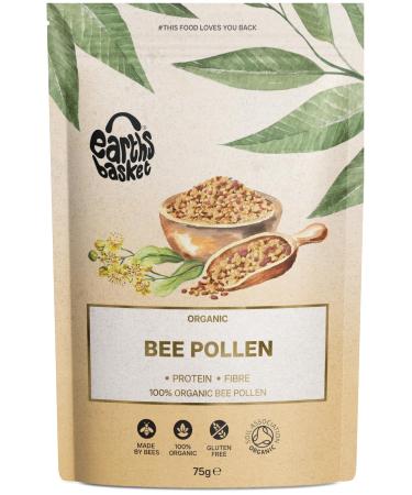 Earths Basket Organic Bee Pollen granules Raw & ethically harvested 75g
