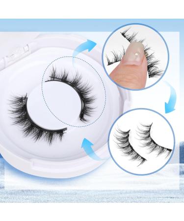 Magnetic Eyelashes Cat Eye Wispy Lashes Magnetic False Eyelashes with Applicator No Glue Needed Natural Strip Lashes Durable 1 Pair Magnetic Lashes - Buy Online on GoSupps.com