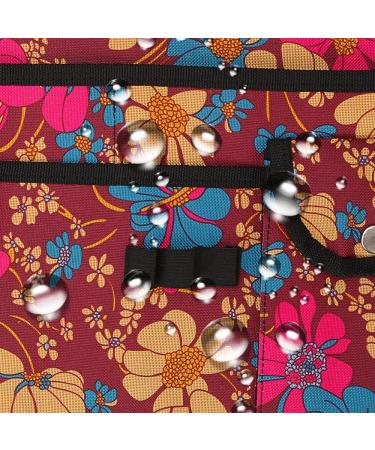 Double Sided Water Resistant Walker Bag with 9 Pockets - Universal Fit for Walker Rollator - Flower Design - Buy Online on GoSupps.com