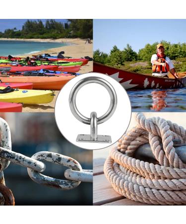 Lyaor 2 Pieces 304 Stainless Steel Augtplate with M8 Eyelet Bracket - Durable 180kg Wall Hook for Hanging Hammocks Boxing Bags Yoga Ropes - International Shipping Available - Buy Online on GoSupps.com