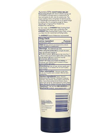Buy Aveeno Baby Soothing Relief Moisturizing Cream 8 oz - Fragrance-Free & Gentle for Baby's Skin - Buy Online on GoSupps.com
