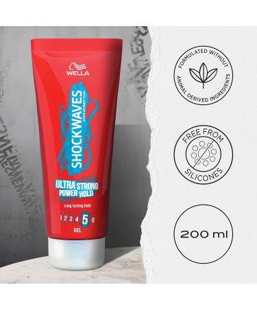 Wella Shockwaves Power Hold Gel Ultra Strong 200ml | International Shipping Available - Buy Online on GoSupps.com