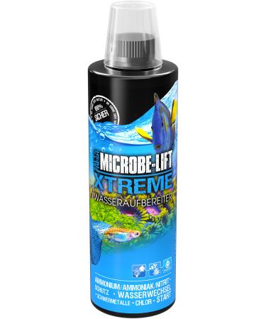 Microbe -Lift Xtreme - 437 ml - water supply neutralizes harmful substances in sea and fresh water aquariums ensures fish -friendly water removes chlorine & heavy metals 473ml (16Oz)